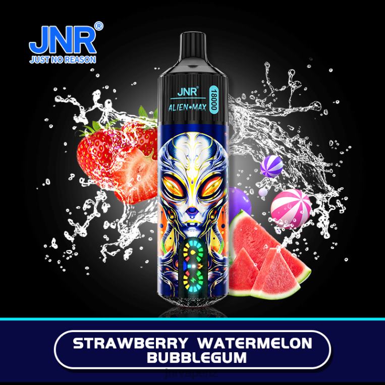 Jnr Disposable Vape - JNR ALIEN MAX Strawberry Watermelon Bubblegum JBNL224