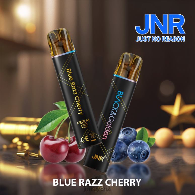 JNR Vape NZ - Blue Razz Cherry JNR BLACK & GLODEN BZ6XF272
