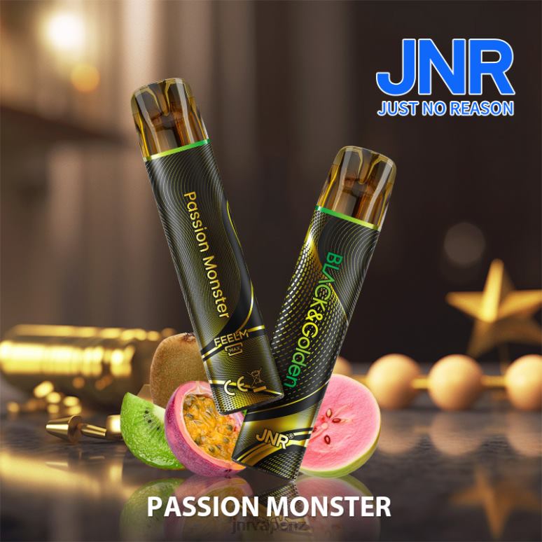 JNR Vape Nicotine - Passion Monster JNR BLACK & GLODEN BZ6XF291