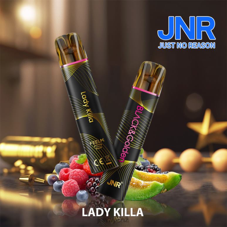 JNR Vape Shop - Lady Killa JNR BLACK & GLODEN BZ6XF289