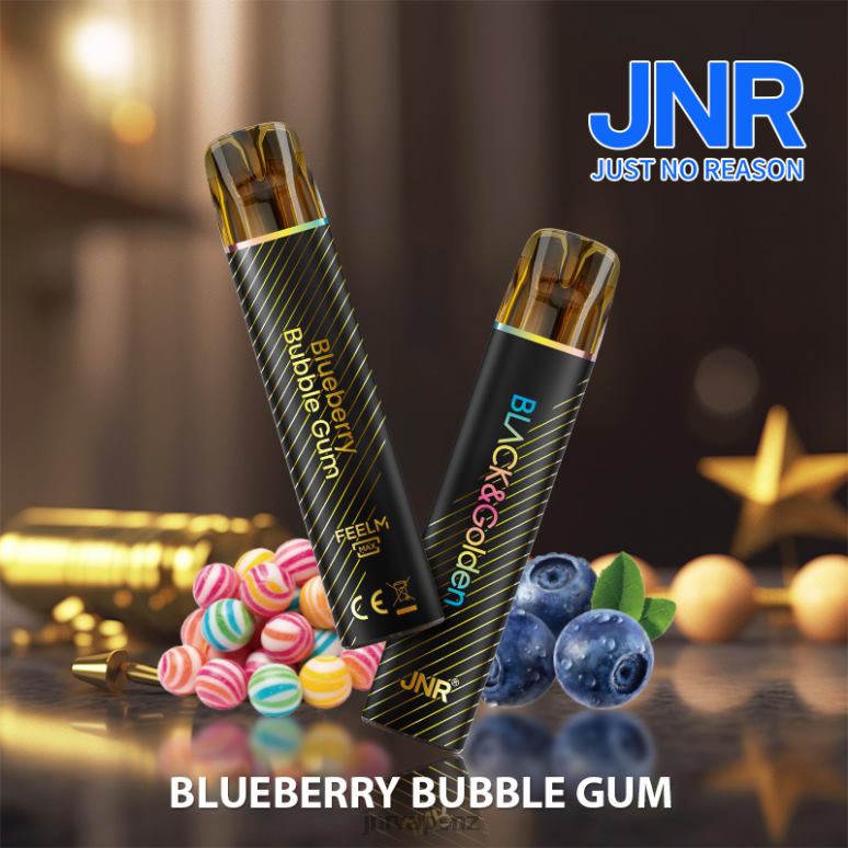 JNR Vape Wellington - Blueberry Bubble Gum JNR BLACK & GLODEN BZ6XF273