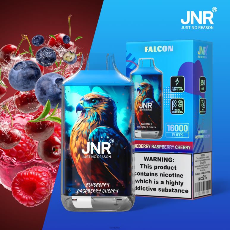 JNR Vape - Blueberry Raspberry Cherry without Fruits JNR FALCON BZ6XF216