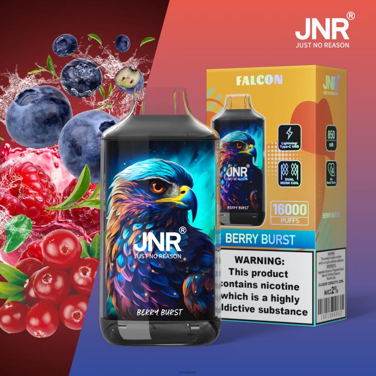 JNR Vape Nicotine - Berry Burst JNR FALCON BZ6XF191