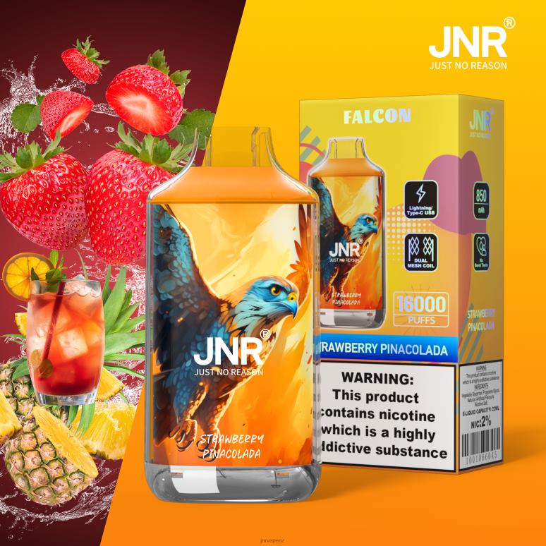 JNR Vape Review - Strawberry Pinacolada without Fruits JNR FALCON BZ6XF228