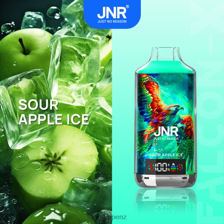 Jnr Disposable Vape - JNR FALCON X Sour Apple Ice JBNL212
