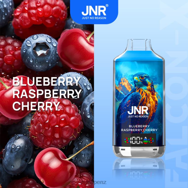 Jnr Vape Nicotine Content - JNR FALCON X Blueberry Raspberry Cherry JBNL216