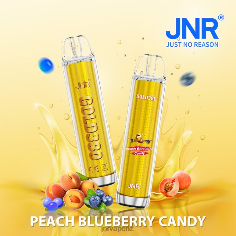 JNR Vape NZ - Peach Blueberry Candy JNR GOLD380 BZ6XF42
