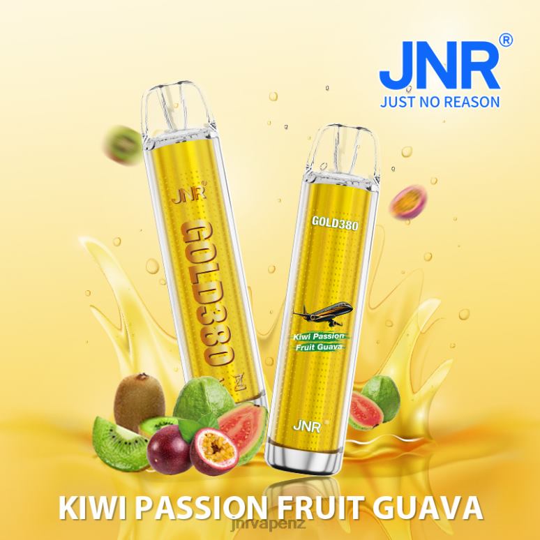 JNR Vape Review - Kiwi Passion Fruit Guava JNR GOLD380 BZ6XF48