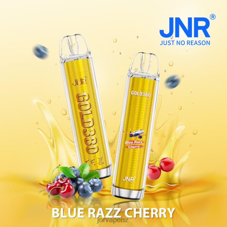 JNR Vapes Website - Blue Razz Cherry JNR GOLD380 BZ6XF50
