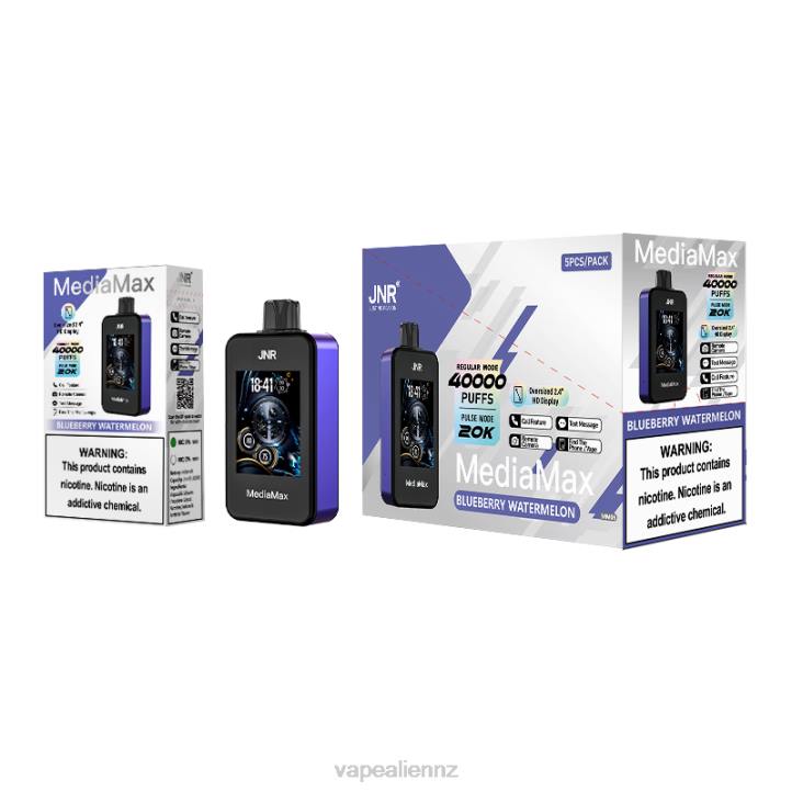 JNR Disposable Vape - JNR MediaMax 40k Puff Blueberry Watermelon 060612
