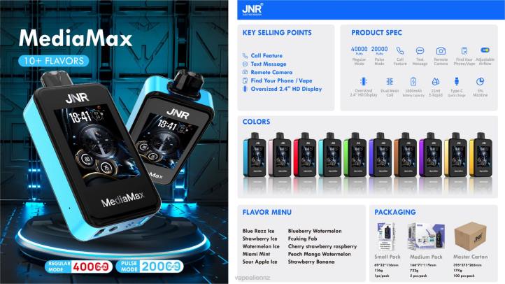 JNR Vape Review - JNR MediaMax 40k Puff Sour Apple Ice 060620