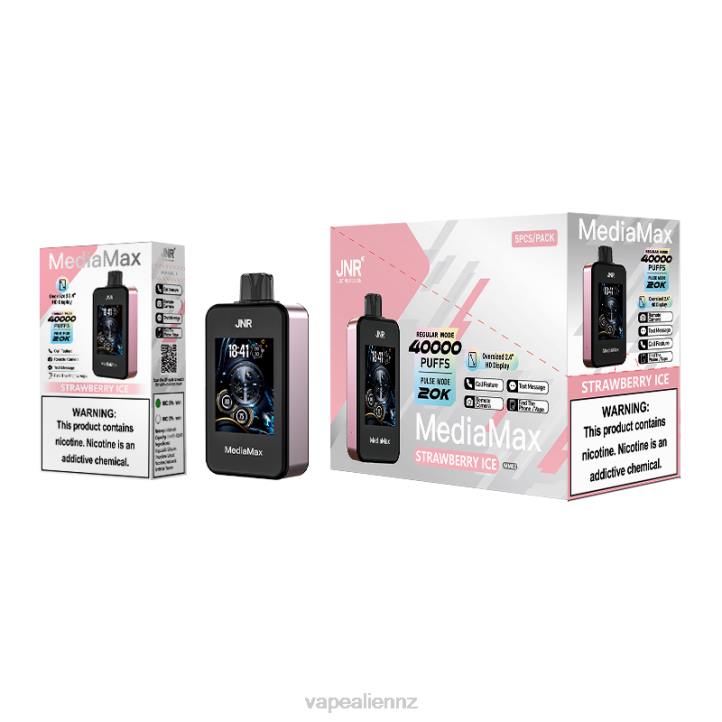 JNR Vapes Factory - JNR MediaMax 40k Puff Strawberry Ice 060617