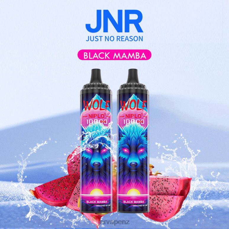 JNR Vape NZ - Black Mamba JNR WOLF NIPLO BZ6XF342