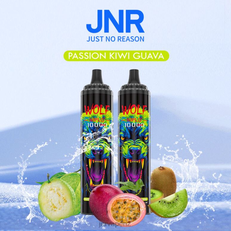 JNR Vape NZ - Passion Kiwi Guava JNR WOLF NIPLO BZ6XF352
